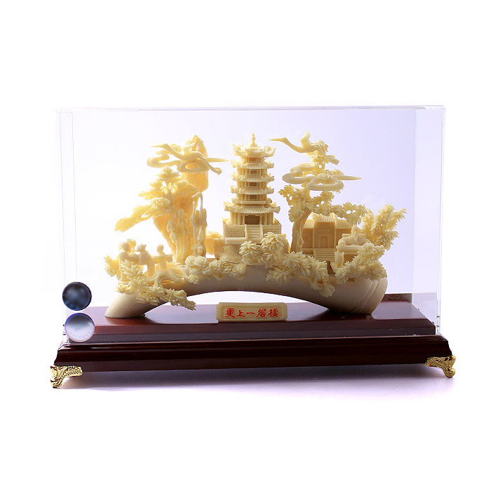 武漢高檔工藝品 高檔禮品 黃鶴樓骨雕工藝品