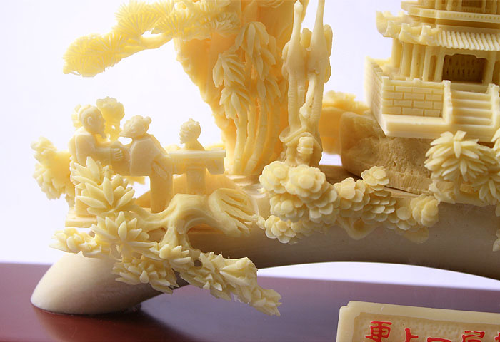 武漢高檔工藝品 高檔禮品 黃鶴樓骨雕工藝品