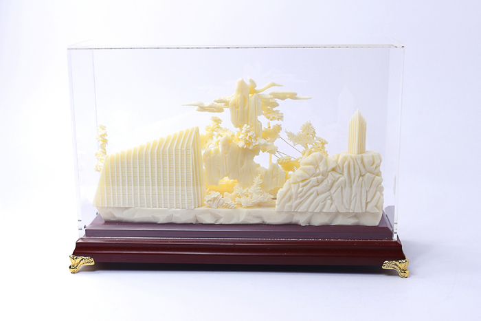 湖北紀念品中山艦骨雕工藝品