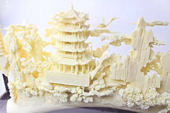 湖北工藝品黃鶴樓骨雕高檔禮品