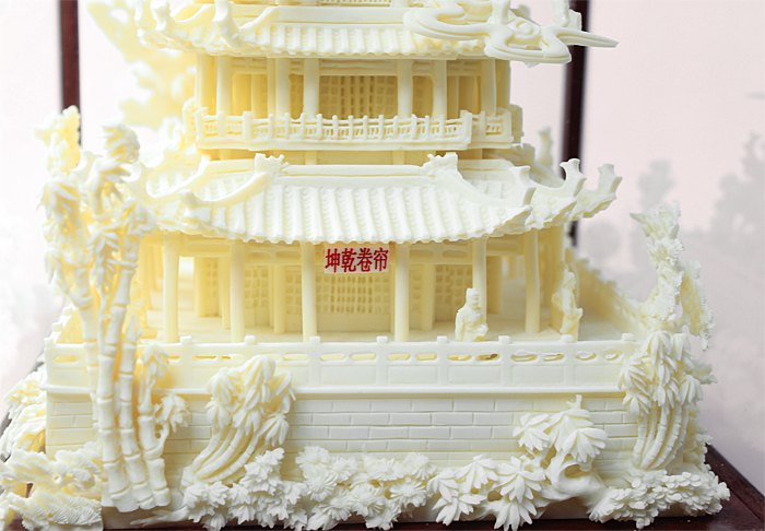 湖北禮物黃鶴樓骨雕工藝品