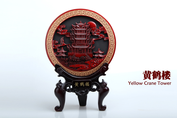 武漢禮品 黃鶴樓紀念品 黃鶴樓炭雕擺件