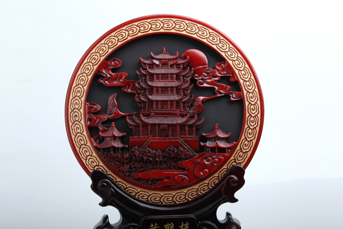 武漢禮品 黃鶴樓紀念品 黃鶴樓炭雕擺件