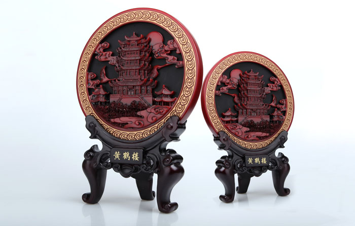 武漢禮品 黃鶴樓紀念品 黃鶴樓炭雕擺件