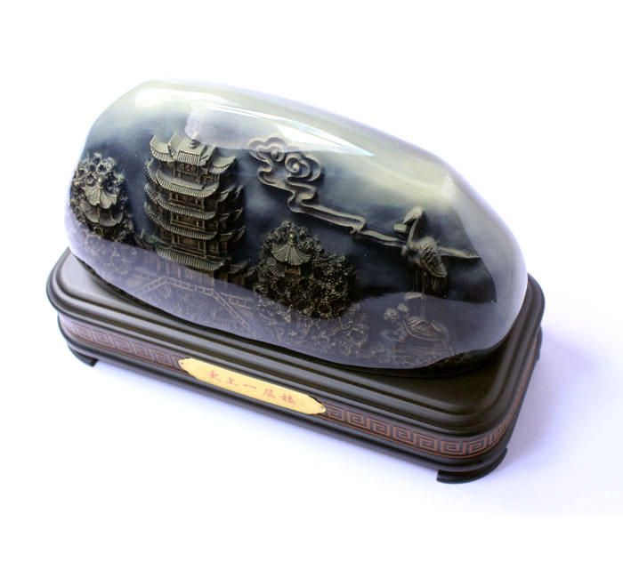 武漢禮物 特色文化工藝品 黃鶴樓浮雕擺件