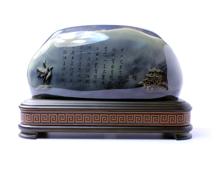 武漢禮物 特色文化工藝品 黃鶴樓浮雕擺件