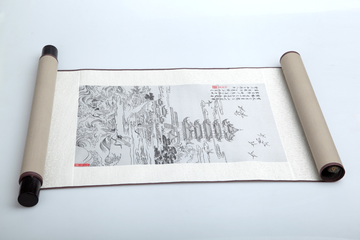 武漢高端禮品 黃鶴樓絲綢畫(huà)
