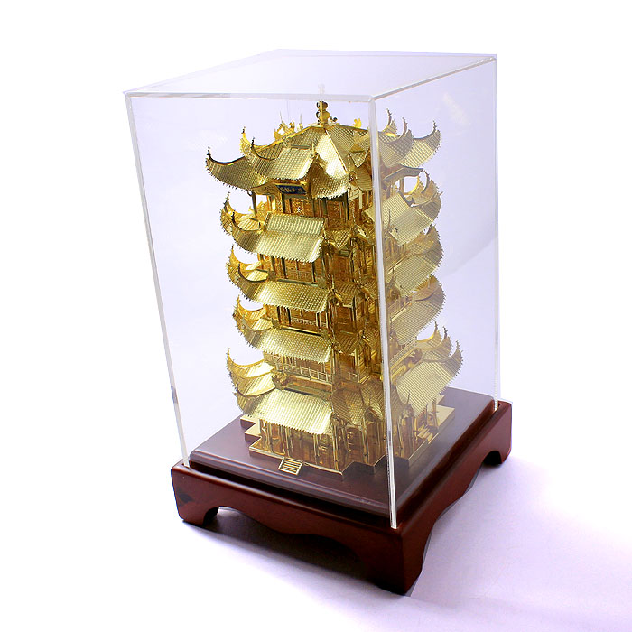 武漢特色禮物 手工藝禮品 金箔黃鶴樓紀念品