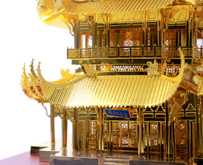 武漢特色禮物 手工藝禮品 金箔黃鶴樓紀念品