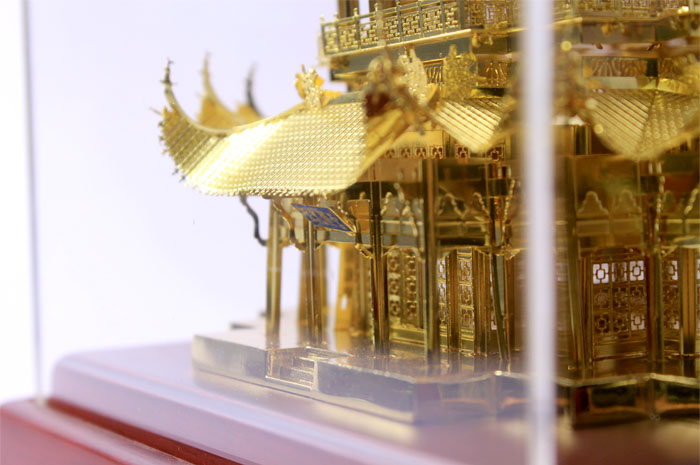 武漢特色禮物 手工藝禮品 金箔黃鶴樓紀念品