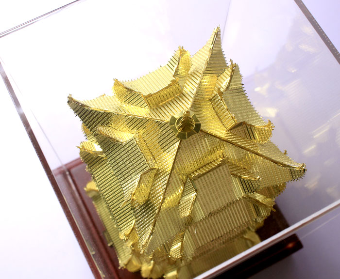 武漢特色禮物 手工藝禮品 金箔黃鶴樓紀念品
