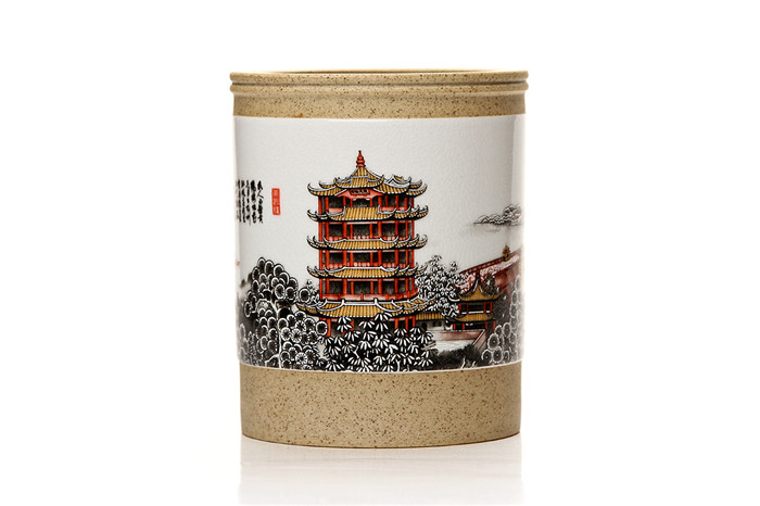 黃鶴樓紀念品 陶瓷筆筒 陶瓷杯