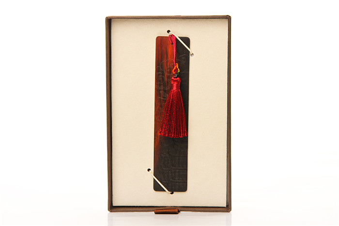 黃鶴樓紀念品 紅木書(shū)簽 小工藝品