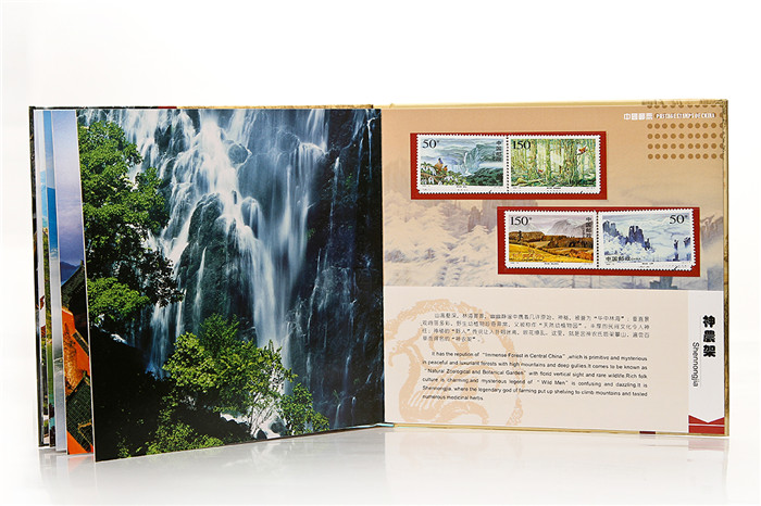湖北特色紀念品 千里荊楚禮品郵票冊 