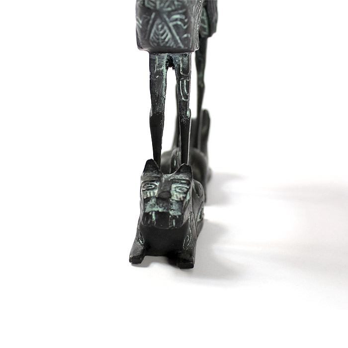 高端禮品 送領(lǐng)導 送老外 荊楚青銅器虎座鳥(niǎo)架鼓