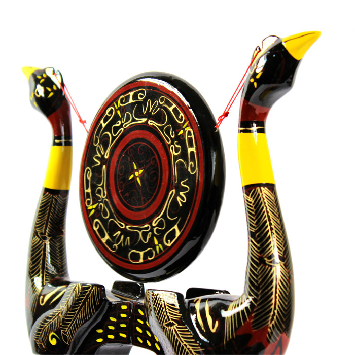 湖北禮物 送領(lǐng)導 送老外 荊楚漆器虎座鳥(niǎo)架鼓