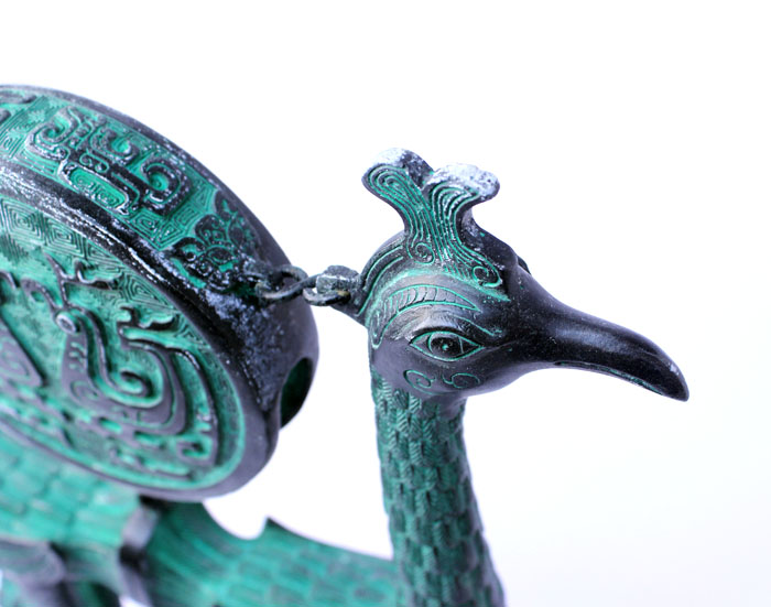 荊楚文化禮品 送貴賓的地方特色禮品 青銅虎座鳥(niǎo)架鼓