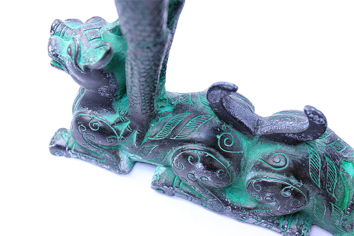 荊楚文化禮品 送貴賓的地方特色禮品 青銅虎座鳥(niǎo)架鼓