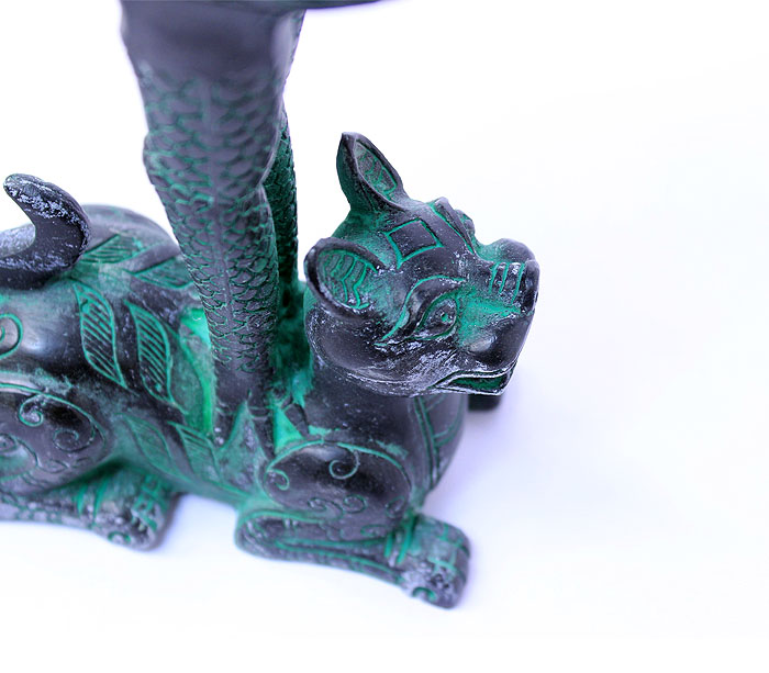 荊楚文化禮品 送貴賓的地方特色禮品 青銅虎座鳥(niǎo)架鼓