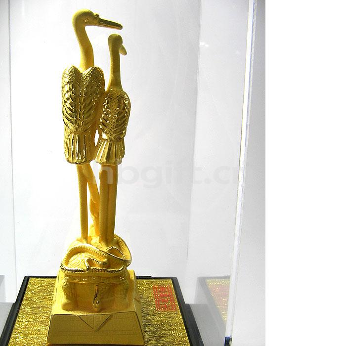 湖北紀念禮品 送領(lǐng)導 絨沙金立體黃鶴樓