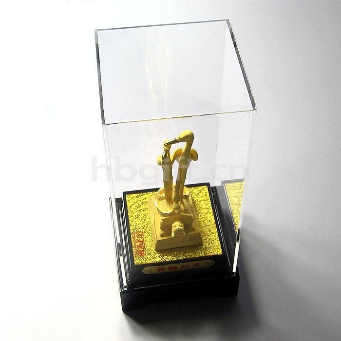 湖北紀念禮品 送領(lǐng)導 絨沙金立體黃鶴樓